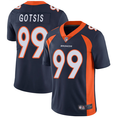 Men Denver Broncos #99 Adam Gotsis Navy Blue Alternate Vapor Untouchable Limited Player Football NFL Jersey